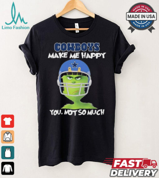 Grinch Cowboys Make Me Happy You, Not So Much shirt