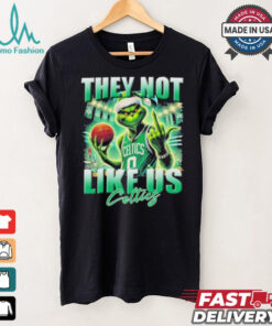 Grinch X Boston Celtics They Not Like Us Christmas Shirt