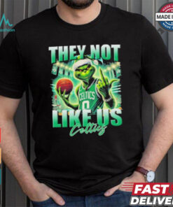 Grinch X Boston Celtics They Not Like Us Christmas Shirt