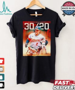 Gunnar Henderson Baltimore Orioles first career 30 20 season T shirt