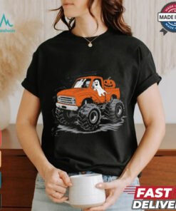 Halloween Shirt For Kids Boy Monster Truck Pumpkin Halloween T Shirt