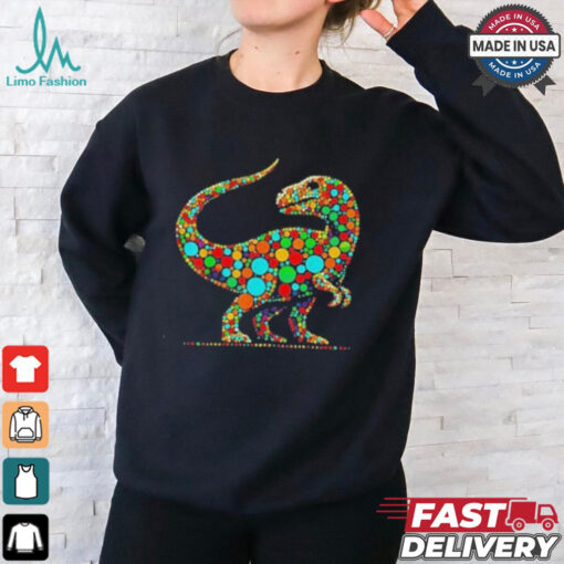 Happy Dot Day Colorful Polka Dot Dinosaur Boys T Shirt