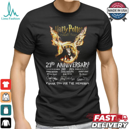 Harry Potter And The Cursed Child 23rd Anniversary 2001 – 2024 Thank You For The Memories T Shirt
