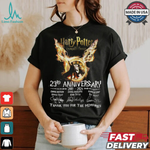 Harry Potter And The Cursed Child 23rd Anniversary 2001 – 2024 Thank You For The Memories T Shirt