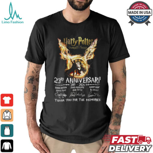 Harry Potter And The Cursed Child 23rd Anniversary 2001 – 2024 Thank You For The Memories T Shirt