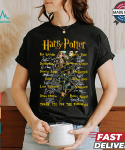 Harry Potter Characters Thank You For The Memories T Shirt