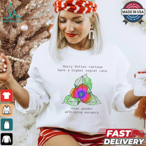 Harry Potter tattoos have a higher regret rate deathly hallows cover up unixsex shirt
