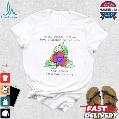 Harry Potter tattoos have a higher regret rate deathly hallows cover up unixsex shirt