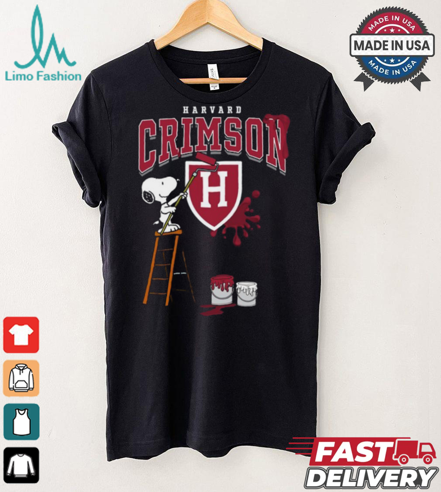 Harvard Crimson Snoopy Painting Shirt Harvard Crimson Snoopy Painting Shirt