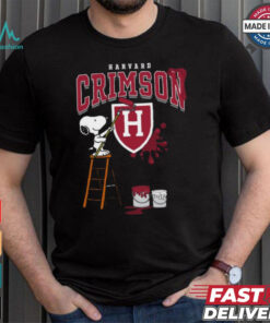 Harvard Crimson Snoopy Painting Shirt