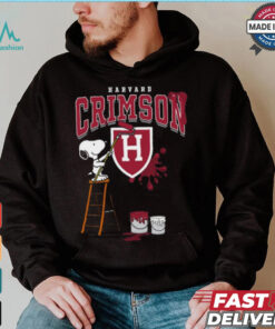 Harvard Crimson Snoopy Painting Shirt