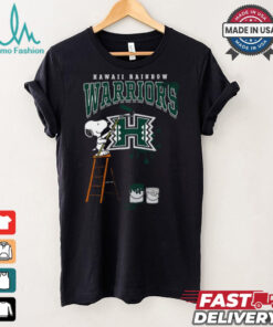 Hawaii Rainbow Warriors Snoopy Painting Shirt