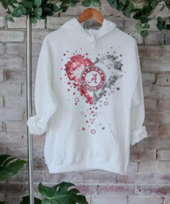 Heart Diamonds Crystal Alabama Crimson Tide Shirt