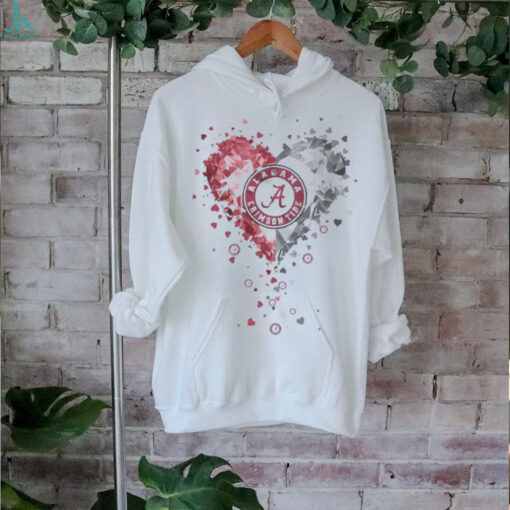 Heart Diamonds Crystal Alabama Crimson Tide Shirt