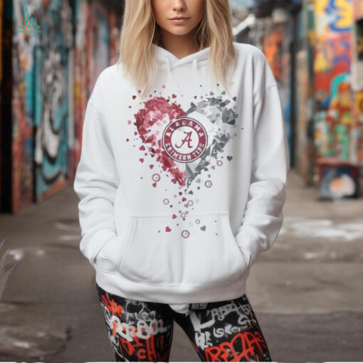 Heart Diamonds Crystal Alabama Crimson Tide Shirt