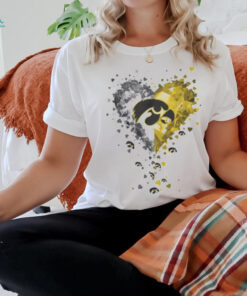 Heart Diamonds Crystal Heart Iowa Hawkeyes Shirt