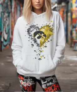 Heart Diamonds Crystal Heart Iowa Hawkeyes Shirt