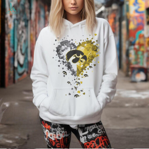 Heart Diamonds Crystal Heart Iowa Hawkeyes Shirt