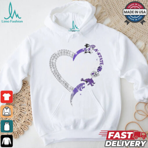 Heart Kansas State Wildcats shirt