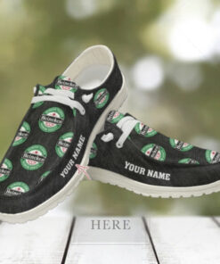 Heineken Custom Name Hey Dude Shoes