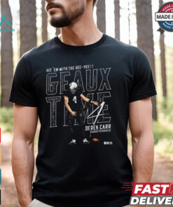 Hit ‘Em With The Hee Hee Derek Carr Quarterback New Orleans Saints NFL Geaux Time t shirt