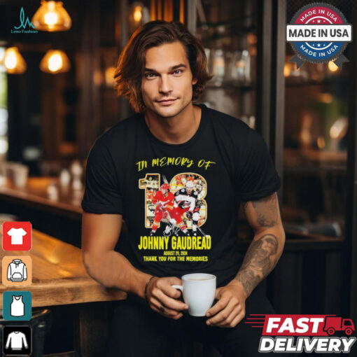 Hockey In Memory Of Johnny Gaudreau August 29, 2024 Thank You For The Memories Signature Shirt