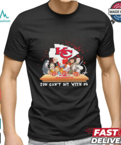 Horror Characters Movie Team You Can’t Sit With Us Kansas City Chiefs Halloween Shirt