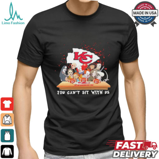Horror Characters Movie Team You Can’t Sit With Us Kansas City Chiefs Halloween Shirt