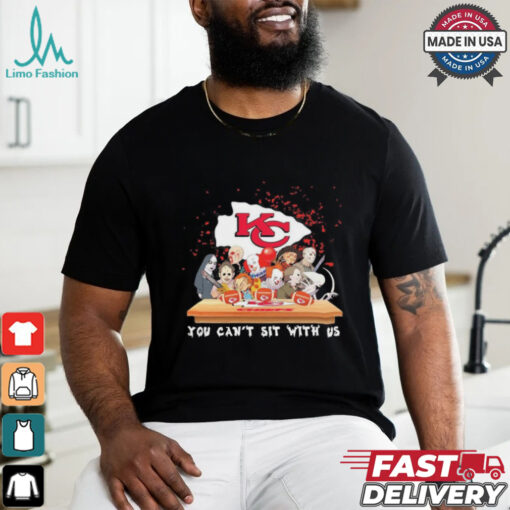Horror Characters Movie Team You Can’t Sit With Us Kansas City Chiefs Halloween Shirt