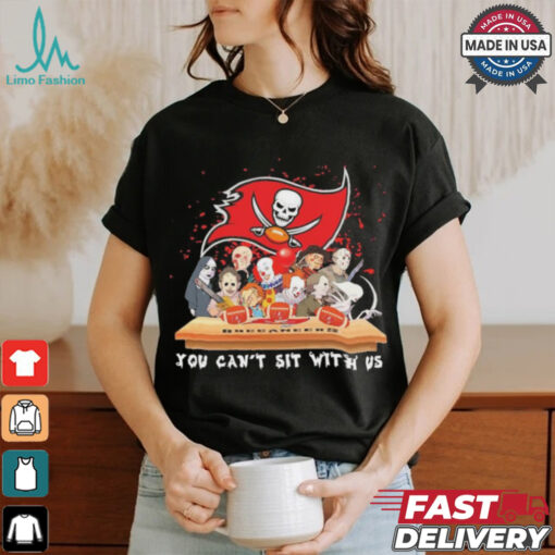 Horror Characters Movie Team You Can’t Sit With Us Tampa Bay Buccaneers Halloween Shirt