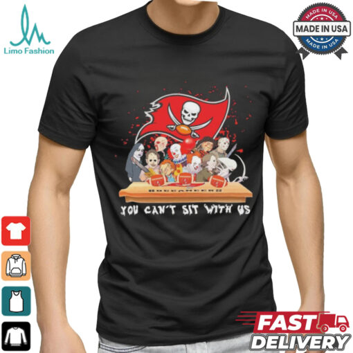 Horror Characters Movie Team You Can’t Sit With Us Tampa Bay Buccaneers Halloween Shirt