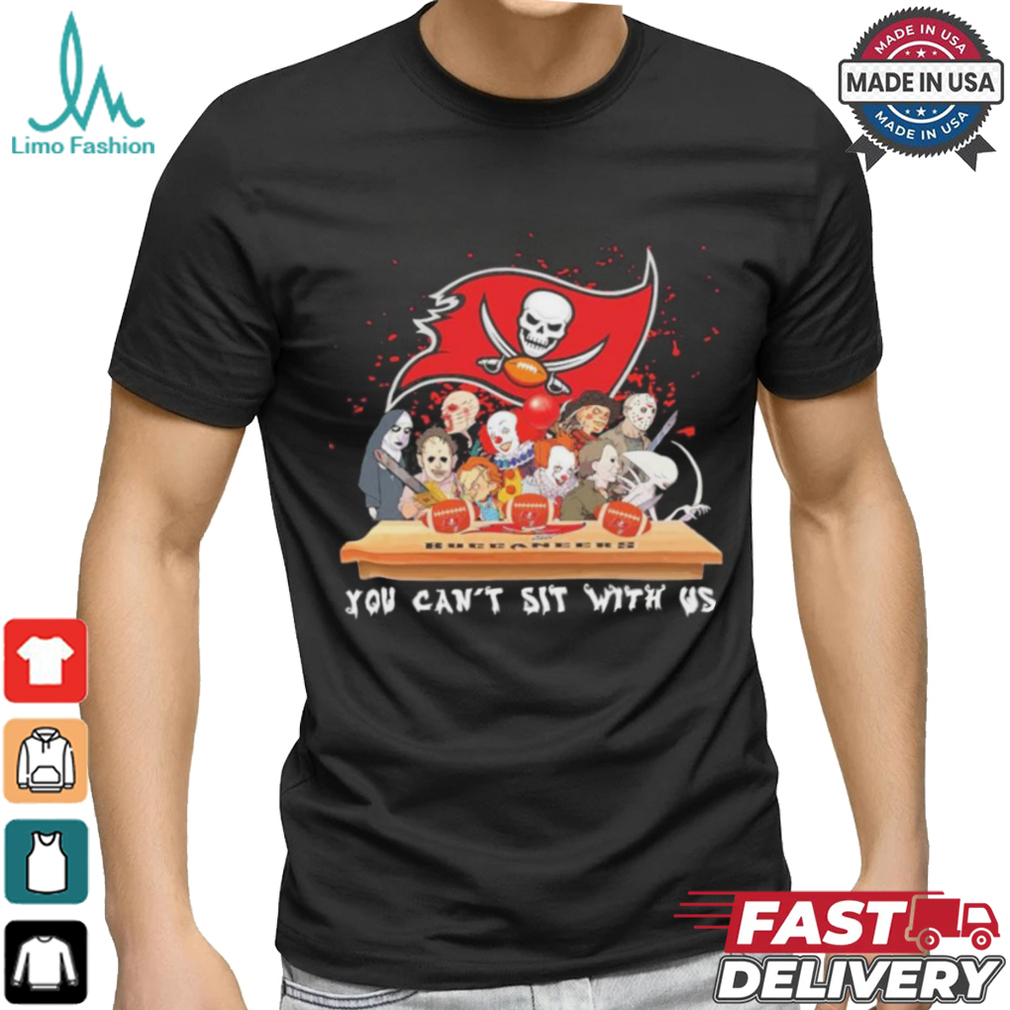Horror Characters Movie Team You Can’t Sit With Us Tampa Bay Buccaneers Halloween Shirt Horror Characters Movie Team You Can’t Sit With Us Tampa Bay Buccaneers Halloween Shirt