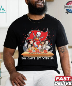 Horror Characters Movie Team You Can’t Sit With Us Tampa Bay Buccaneers Halloween Shirt