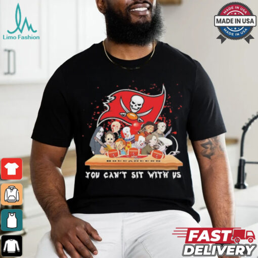 Horror Characters Movie Team You Can’t Sit With Us Tampa Bay Buccaneers Halloween Shirt