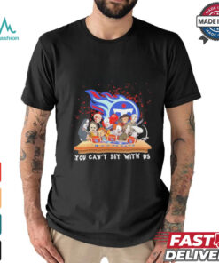 Horror Characters Movie Team You Can’t Sit With Us Tennessee Titans Halloween Shirt