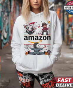 Horror Movie Characters Amazon Halloween 2024 shirt