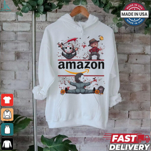 Horror Movie Characters Amazon Halloween 2024 shirt