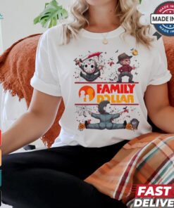Horror Movie Characters Family Dollar Halloween 2024 shirt