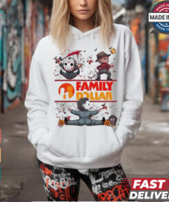 Horror Movie Characters Family Dollar Halloween 2024 shirt