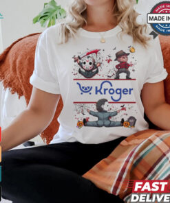 Horror Movie Characters Kroger Halloween 2024 shirt