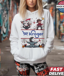 Horror Movie Characters Kroger Halloween 2024 shirt