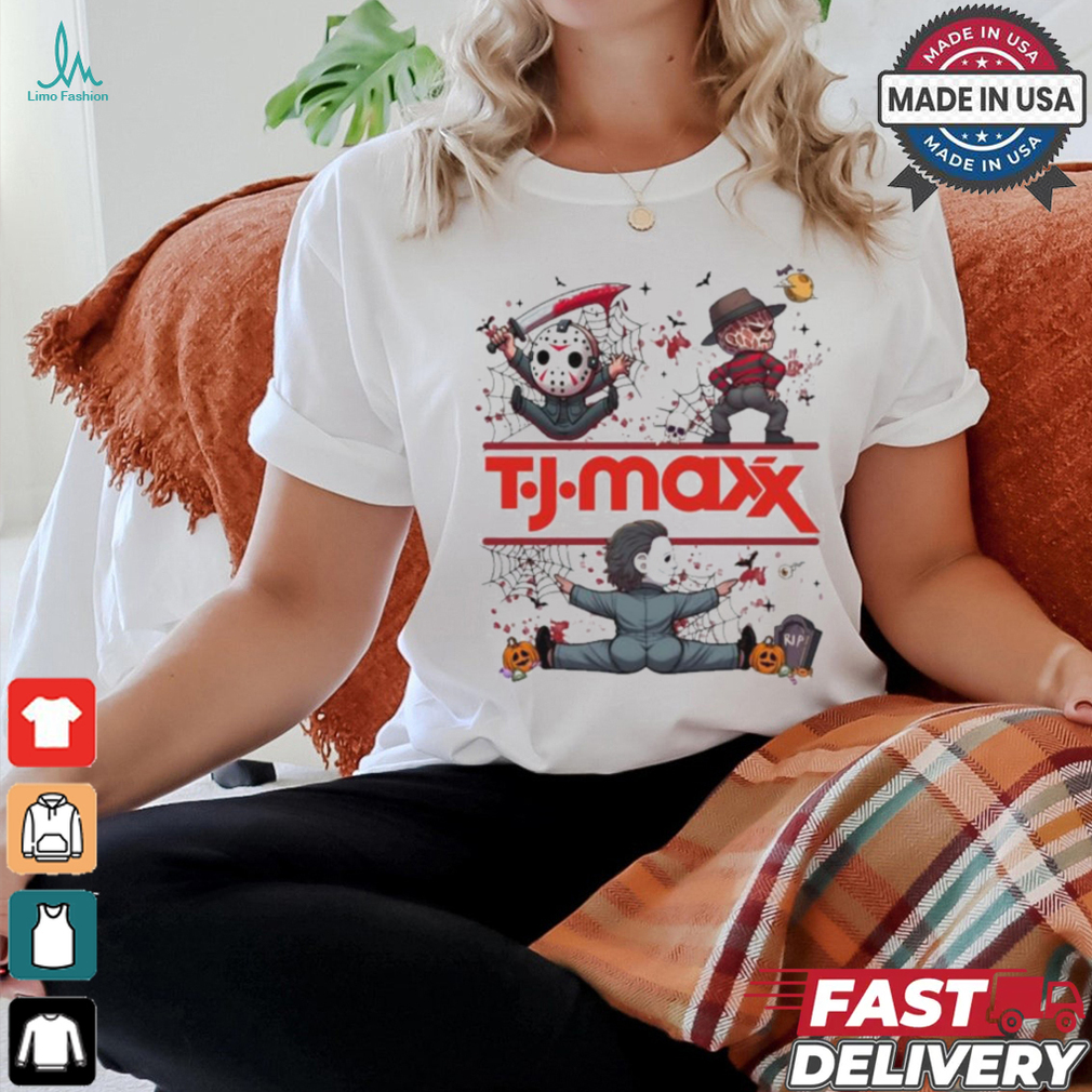 Horror Movie Characters TJ Maxx Halloween 2024 shirt Horror Movie Characters TJ Maxx Halloween 2024 shirt