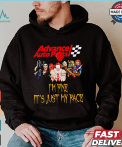 Horror movies Advance Auto Parts I’m fine it’s just my face Halloween shirt