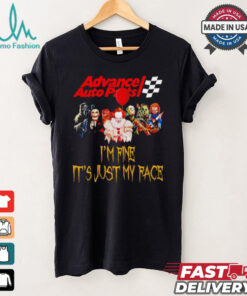 Horror movies Advance Auto Parts I’m fine it’s just my face Halloween shirt
