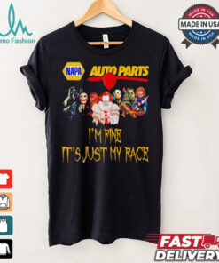 Horror movies Napa Auto Parts I’m fine it’s just my face Halloween shirt, hoodie, sweater, long sleeve and tank top Horror movies Napa Auto Parts I’m fine it’s just my face Halloween shirt