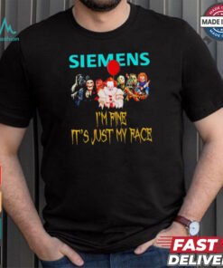 Horror movies Siemens I’m fine it’s just my face Halloween shirt