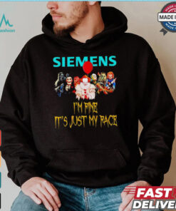 Horror movies Siemens I’m fine it’s just my face Halloween shirt, hoodie, sweater, long sleeve and tank top Horror movies Siemens I’m fine it’s just my face Halloween shirt