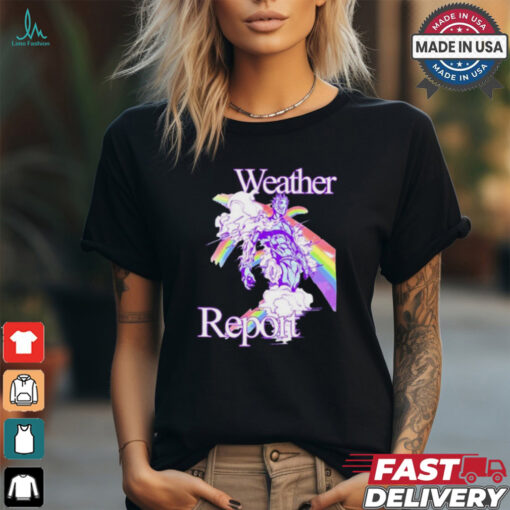 Hoshipieces Weather Report Jojos Painting t shirt
