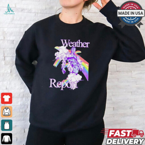 Hoshipieces Weather Report Jojos Painting t shirt