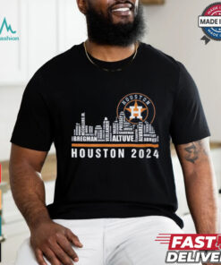 Houston 2024 Baseball Team Player Name City Skyline T Shirt, hoodie, sweater, long sleeve and tank top Houston 2024 Baseball Team Player Name City Skyline T Shirt
